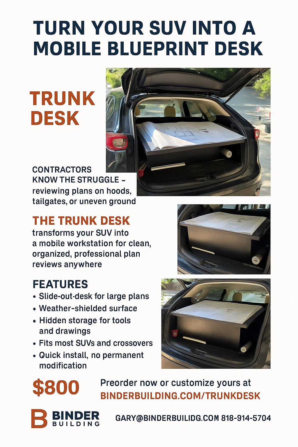 Trunk Desk copyrights Gary Binder 11032025